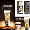 Sadoer Peel Off Mask, Gold Peel-Off Face Mask, Removal Gold Foil Peel Off Face Mask, Peel Off Face Mask Collagen