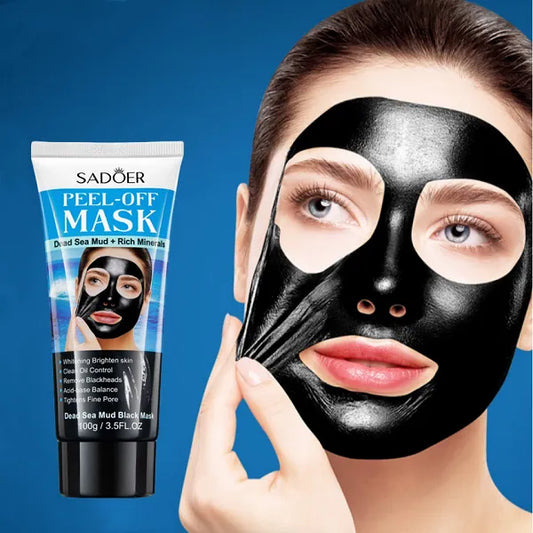 Sadoer Peel-off Black Mask Dead Sea Mud Rich Minerals Clean Oil Control Blackheads Bright Skin